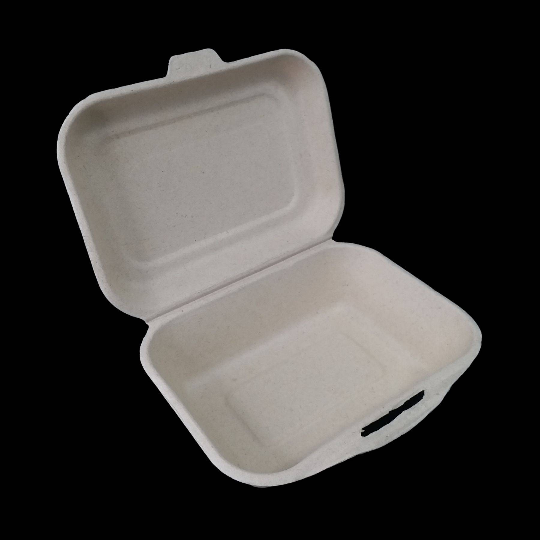 Compostable Eco Friendly Brown Sugarcane Lunch Box (600ML) PACK50/CTN800