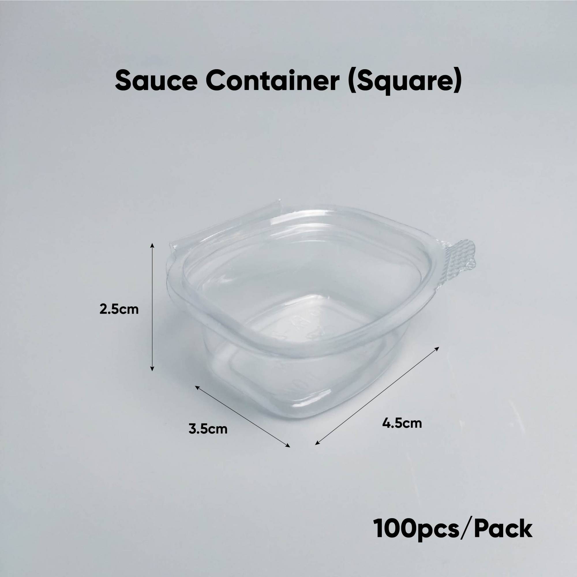 Sauce container (Square) PACK100/CTN2000