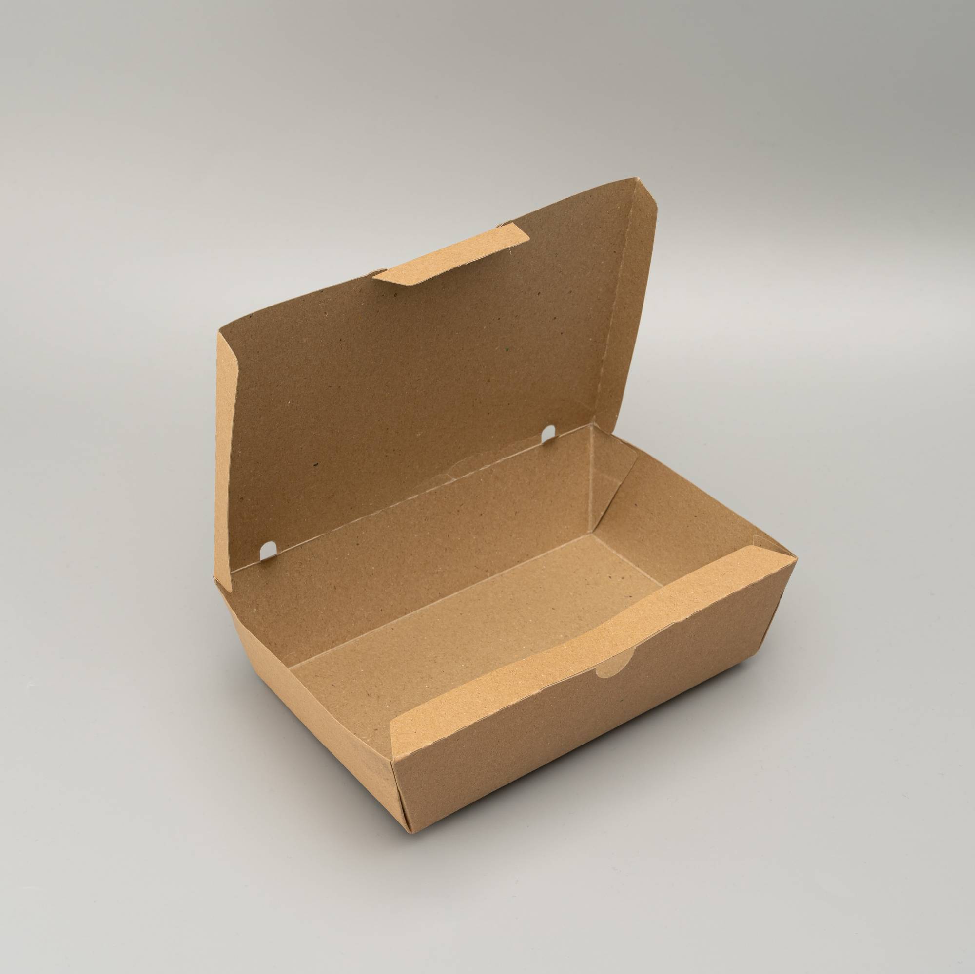 (L) 900ml Brown Paper Lunch Box W/Self Lock PACK50/CTN500