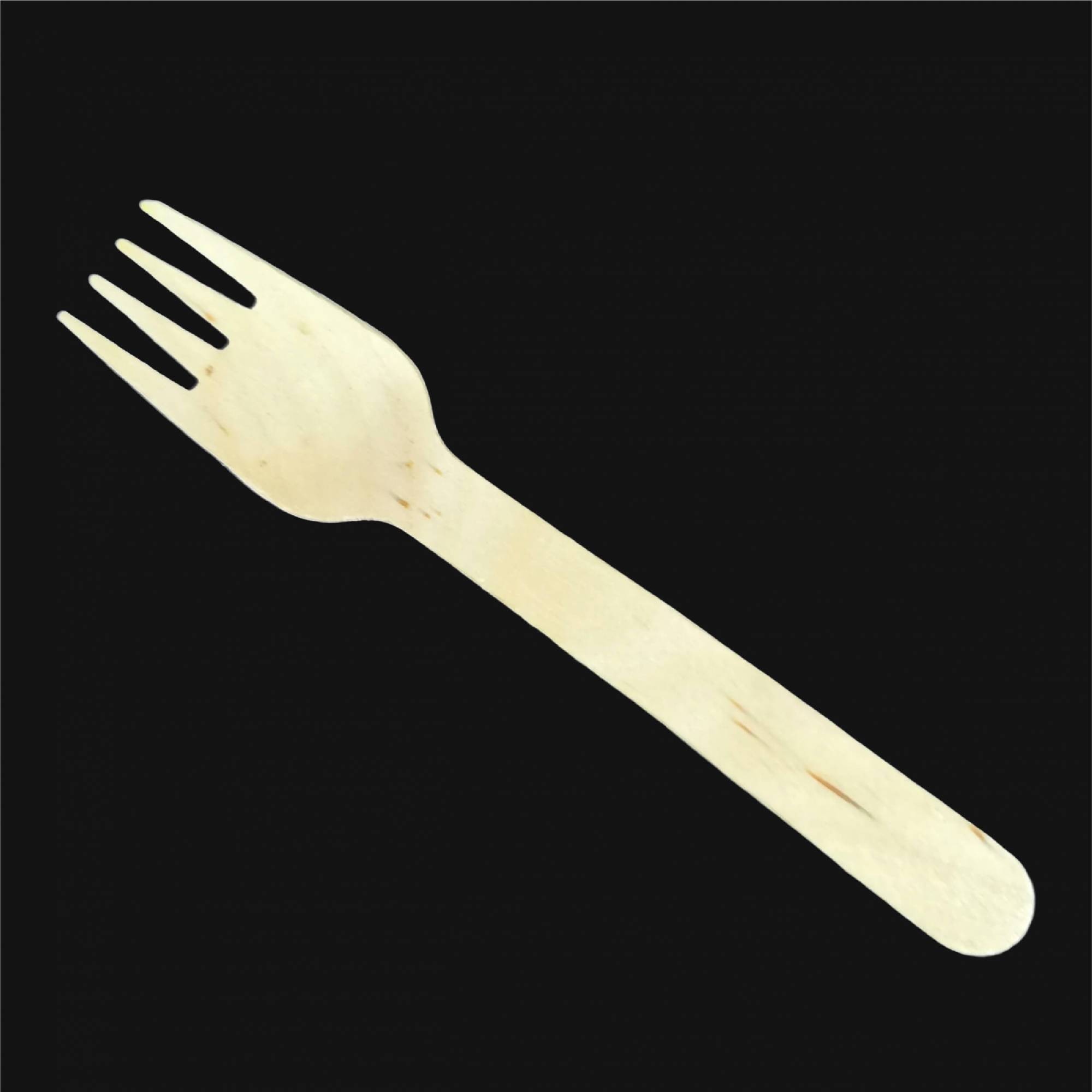 16cm Wooden Fork PACK50/PACK100/CTN5000
