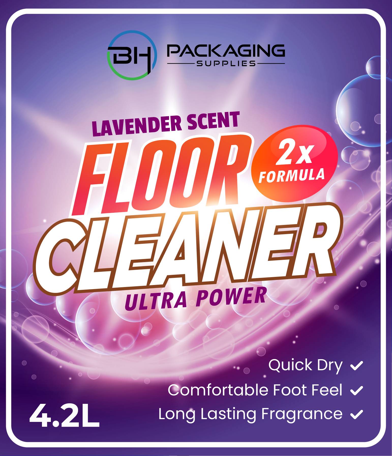 4.2 Litre Lavender Floor Cleaner Liquid (Purple)