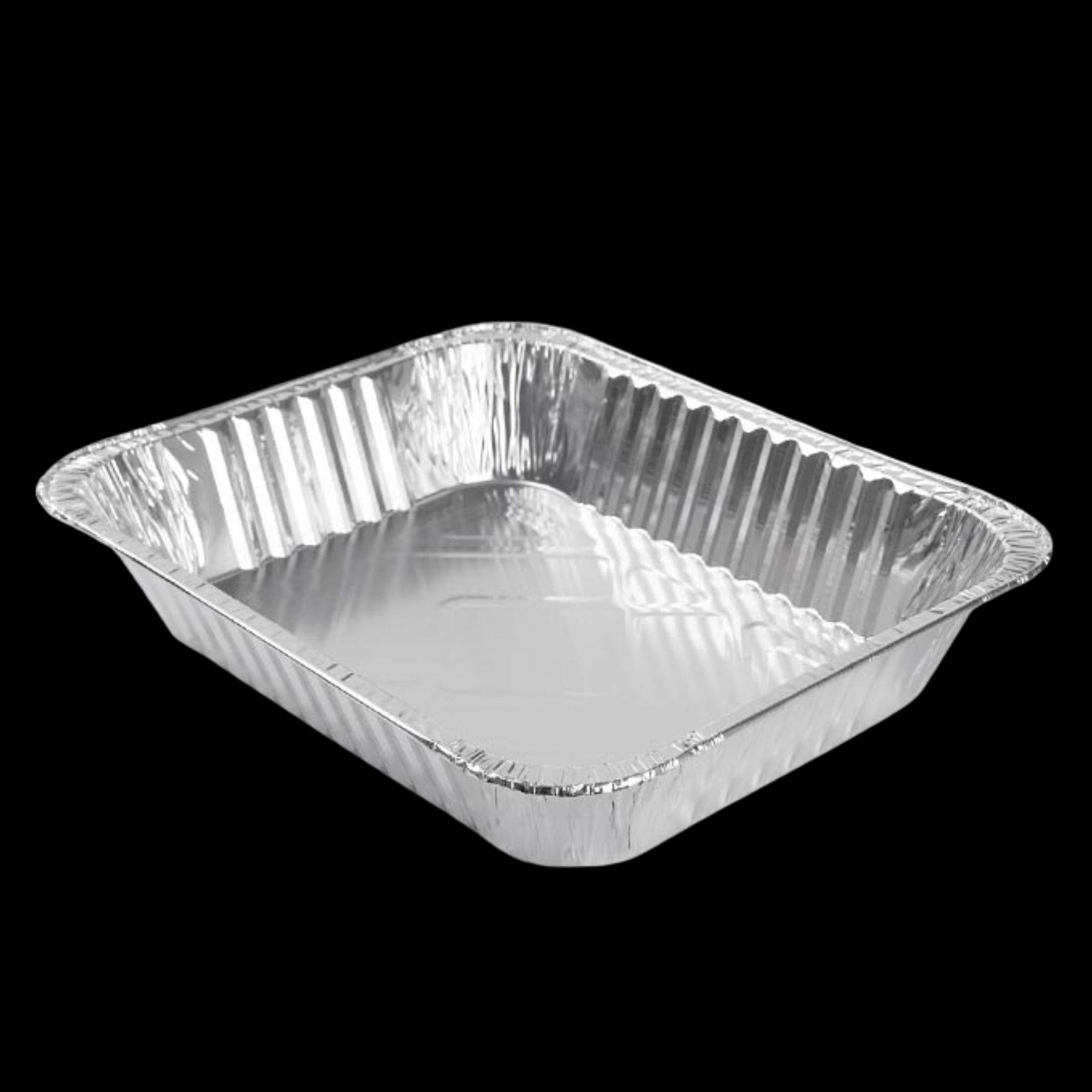 HALF TRAY CATERING ALUMINIUM (13" X 10"x 2.5") PACK5/CTN100(5'S)