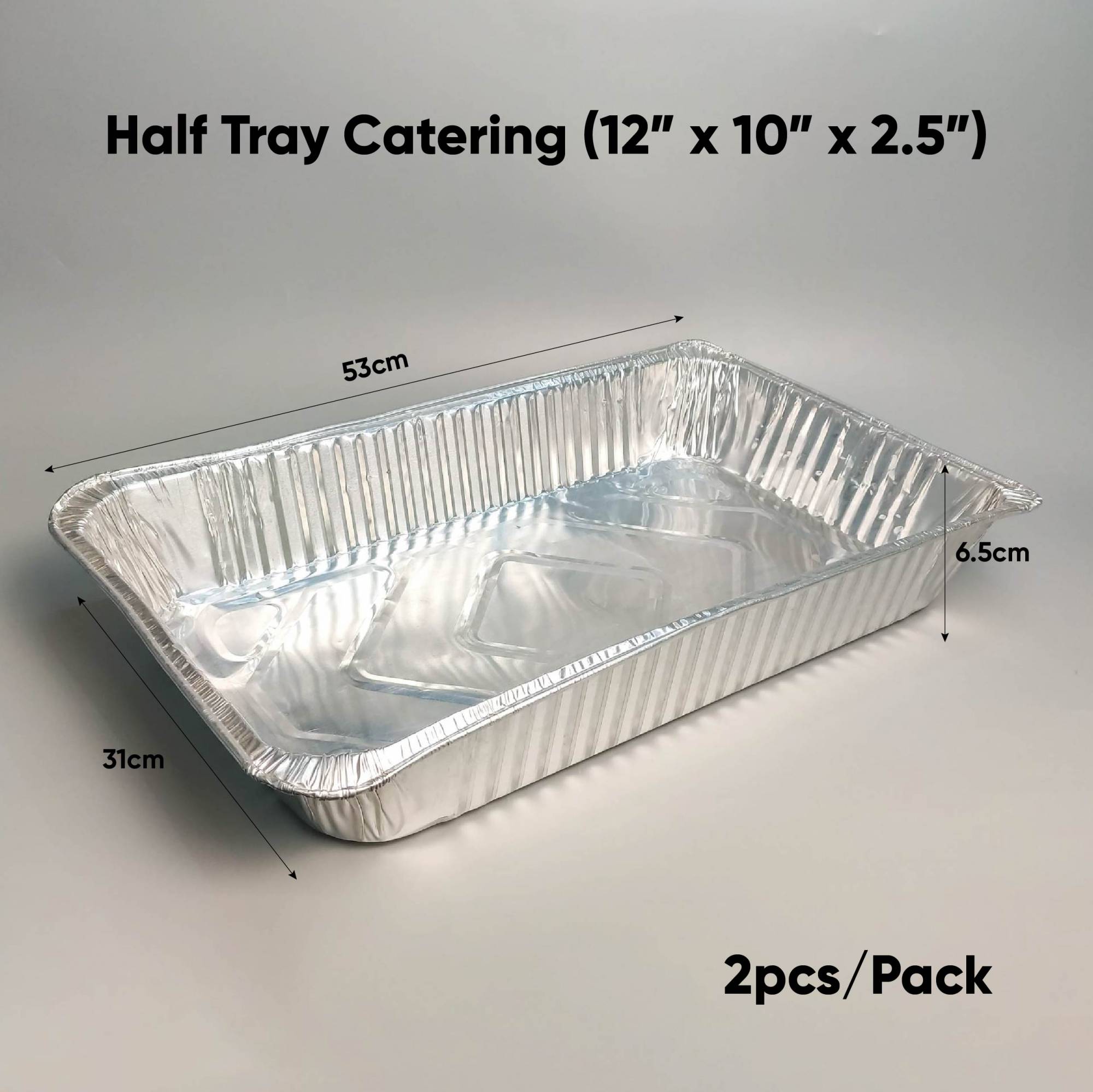 FULL TRAY CATERING ALUMINIUM (20" X 13"x 2.5") PACK2/CTN50(5'S)