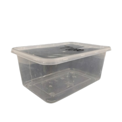1000ml Rectangular Disposable Plastic Container With Lids Slv10 Pack50 Ctn500 50pcs X 10pack