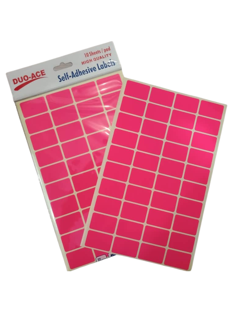 DuoAce Self Adhesive Labels (Colour) Pack1 (10 sheets/BDL5)