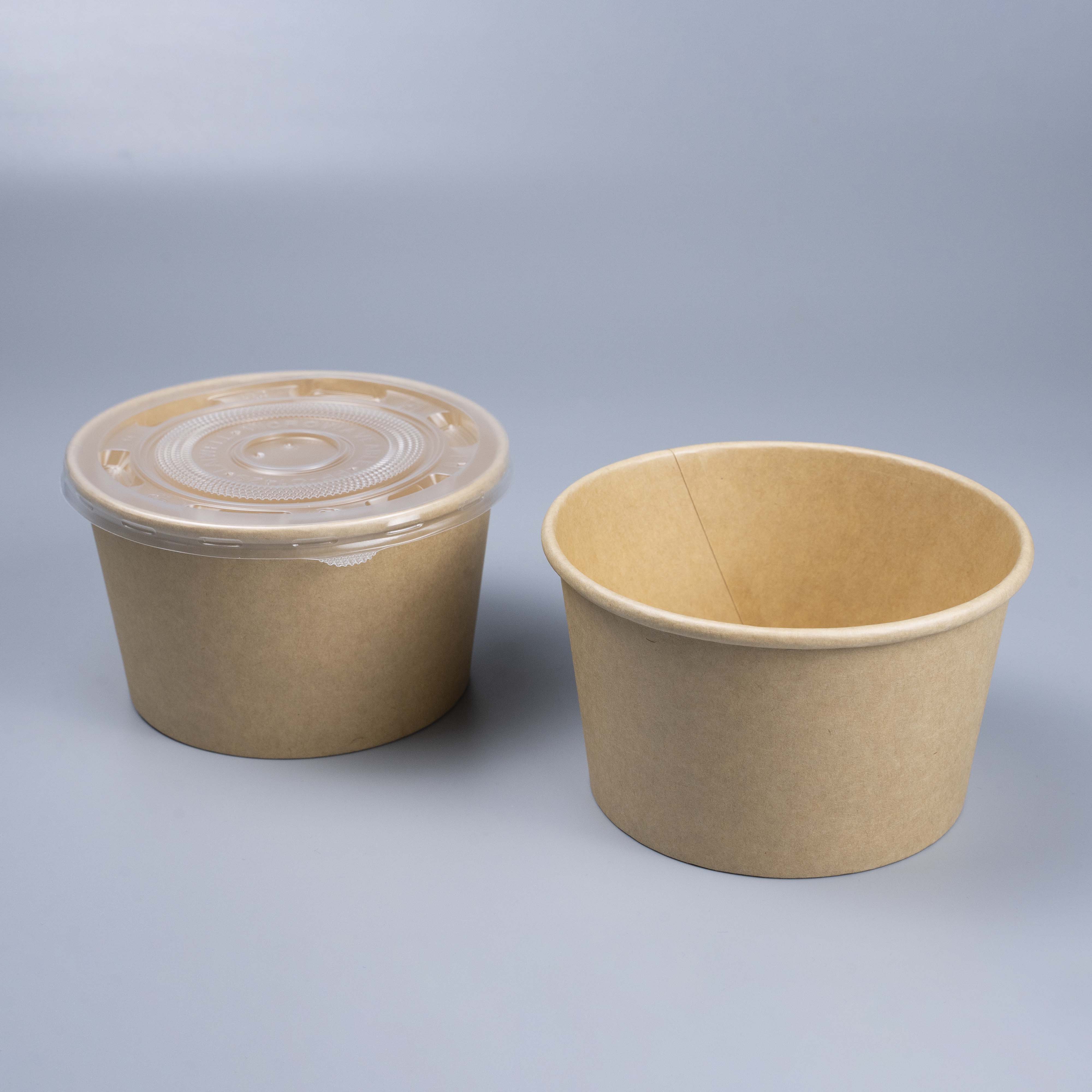 520CC Plain Brown Paper Bowl without Lid PACK50/CTN1000 (50PCS X 20PACK)